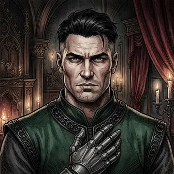 Portrait of Storn Skram, an AI character
