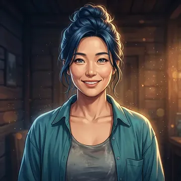 Portret postaci AI o imieniu Sun-hee Chu