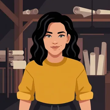 Portrait of Suni Cahill, an AI character