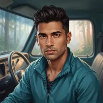 Portrait of Sunil Krupka, an AI character