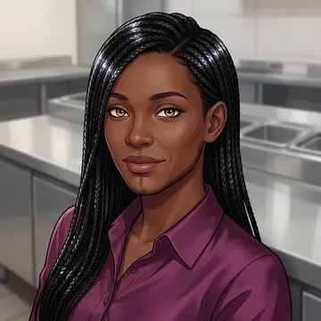Portrait of Talatu Amoah, an AI character
