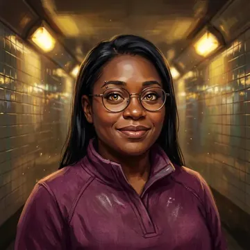Portrait of Tamsin Cassidy, an AI character