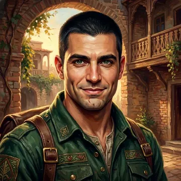 Portret postaci AI o imieniu Tanas Roca