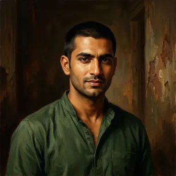 Portrait of Tanay Thind, an AI character