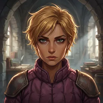 Portrait of Temna Lipovsek, an AI character