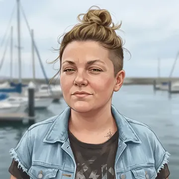 Porträt von Teresa Ferrando, einem AI-Charakter