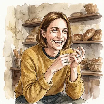 Portrait of Teseo Cortese, an AI character