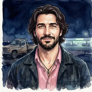 Portrait of Thamir Rihani, an AI character