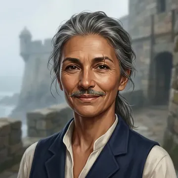 Portrait of Thelxinoe Bathynor, an AI character