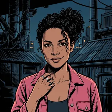 Portrait of Therese Beckett, an AI character