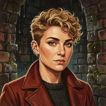 Retrato de Thoosa Ianthos, un personaje AI