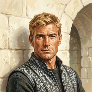 Portrait of Thorkil Vangr, an AI character