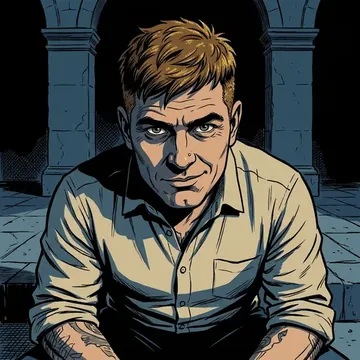 Portrait of Tibursio Lucero, an AI character