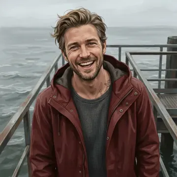 Portrait of Tiernan Caffrey, an AI character