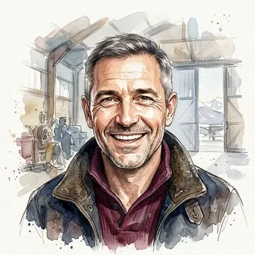 Portrait of Tobías Briceño, an AI character