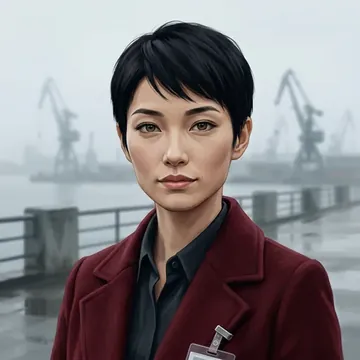 Retrato de Tomoe Fujita, un personaje AI
