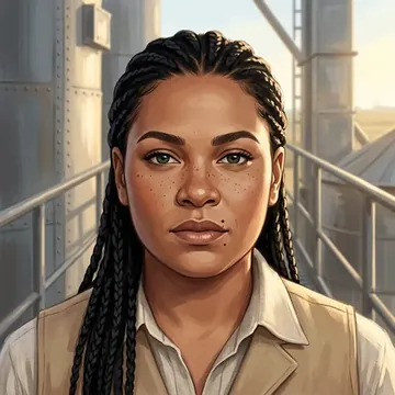 Portrait of Torrance Haygood, an AI character