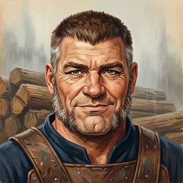Portrait of Travin Temnogor, an AI character