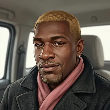 Portrait of Trenton Dovaston, an AI character
