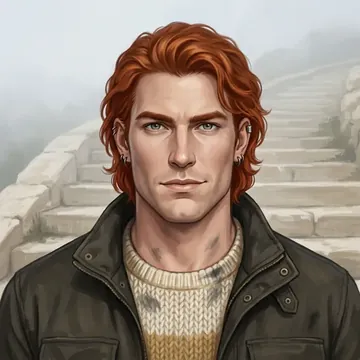 Portrait of Tristan Driscoll, an AI character