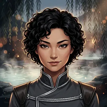 Ritratto di Tsugumi Yong-Sun, un personaggio AI