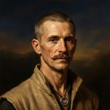Retrato de Ulric Cinderwell, un personaje AI