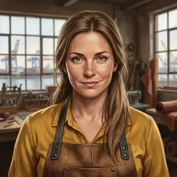 Portrait of Valeria Olivares, an AI character