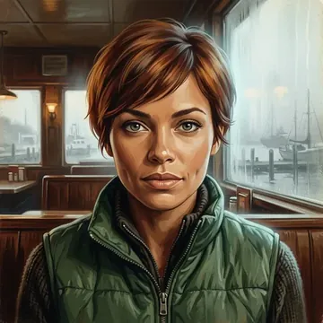 Retrato de Vanessa Ingleby, um personagem de AI