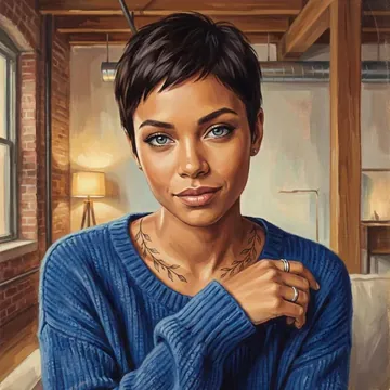Potret Vanessa Lowell, karakter AI