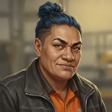 Portret postaci AI o imieniu Veisinia Taniela