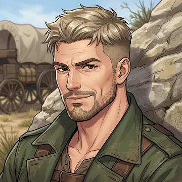 Portrait of Velan Oakhaven-Crux, an AI character
