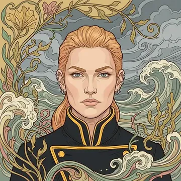 Portrait of Vesperos Nomion, an AI character