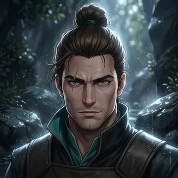 Portret postaci AI o imieniu Vidor Ashfang