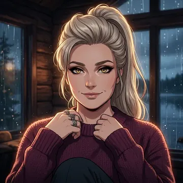 Portrait of Viivi Jonsson, an AI character