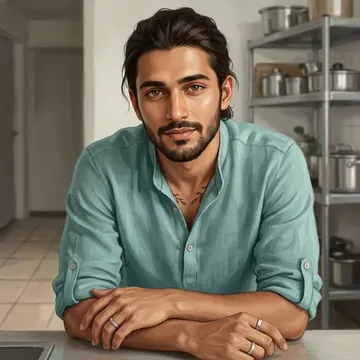 Portrait of Vikram Ahuja, an AI character