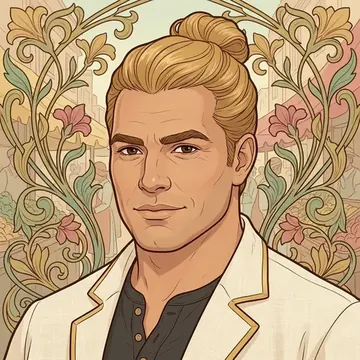 Retrato de Vinicio Lagos, un personaje AI