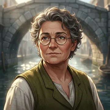 Portrait of Violeth Nul-Baron, an AI character