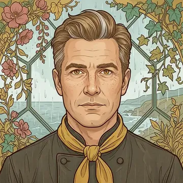Ritratto di Warren Callahan, un personaggio AI