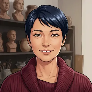 Ritratto di Wilis Soegondo, un personaggio AI