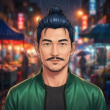 Portrait of Xiaolong Pei, an AI character