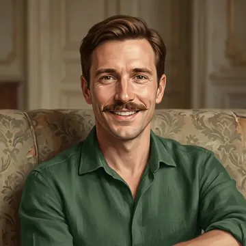 Portrait of Xoán Montilla, an AI character