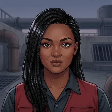 Portrait of Yacine Traore, an AI character