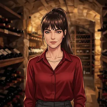 Portrait of Yamina Aziz, an AI character