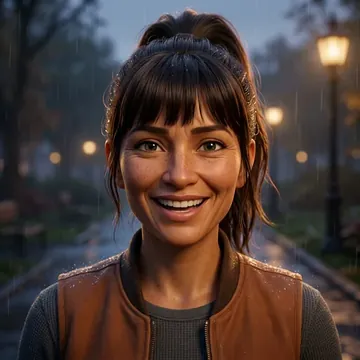 Retrato de Yanay Mejia, um personagem de AI