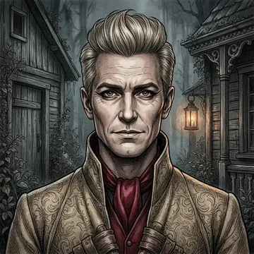 Portrait of Yangshen Shi-Long, an AI character
