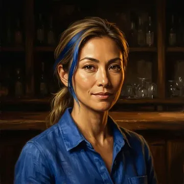 Portrait of Yasmin Da Cunha, an AI character