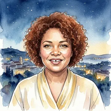Ritratto di Yasmin Figueira, un personaggio AI