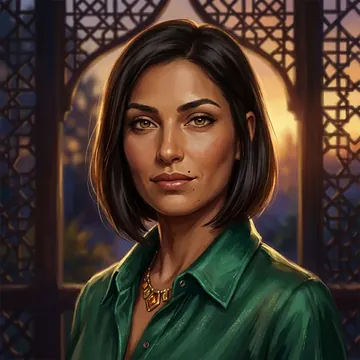 Porträt von Yasmina Taibi, einem AI-Charakter