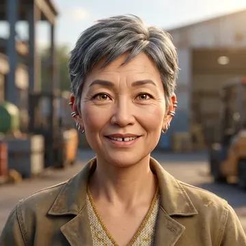 Portrait of Yoon-seo Yim, an AI character