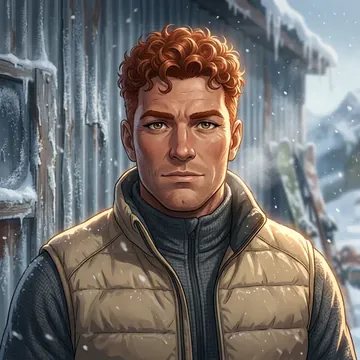 Retrato de Yvon Desroches, um personagem de AI